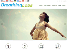 Tablet Screenshot of breathinglabs.com
